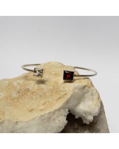 Pulseira Prata e Pedra Agua Marinha e Topazio - mod P05PP 1